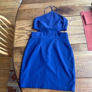 Aiden navy cut out front and back.